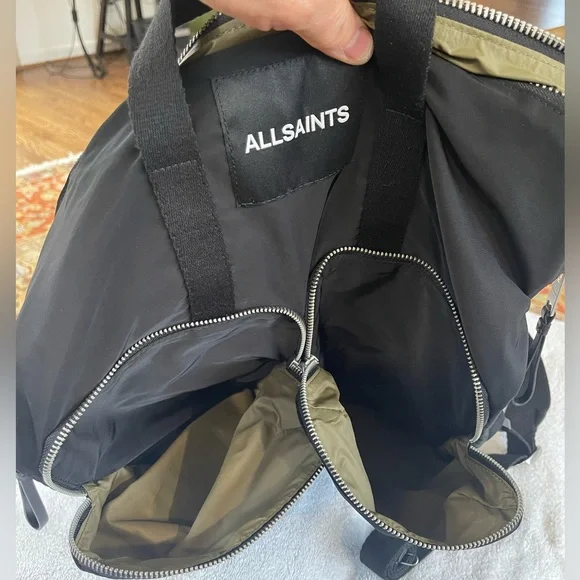 All Saints Black Travel Bag - Picture 14 of 16